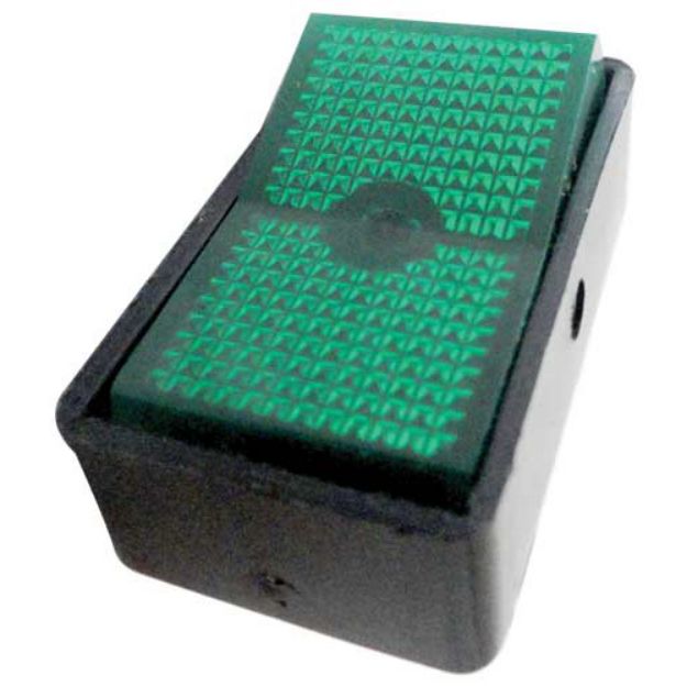 Picture of ROCKER ON/OFF ILLUM SWITCH GREEN 12.5MM